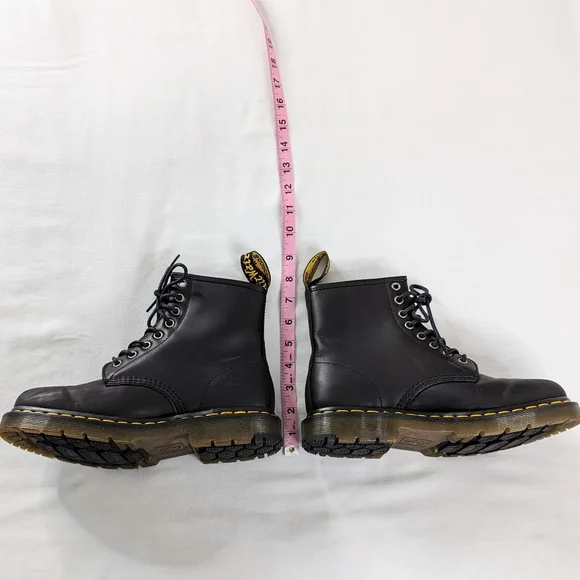 Dr. Martens 1460 Black Wintergrip Lace Up Boots - Picture 4 of 10